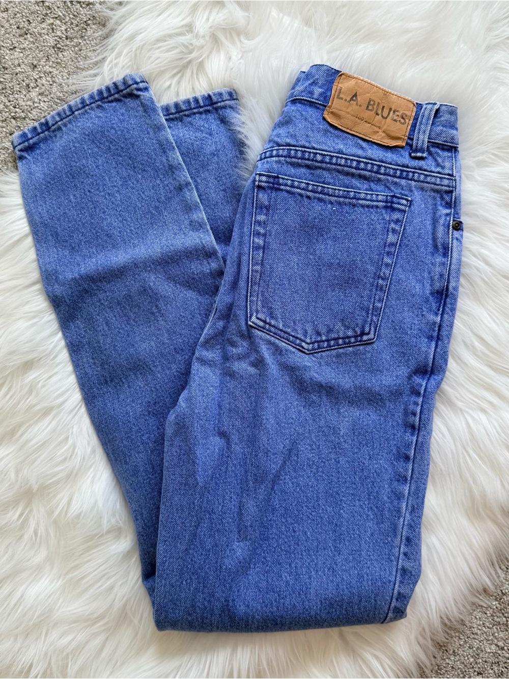 L.A. Blues Straight-Leg Classic Blue Denim Jeans